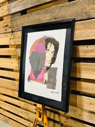Offset-lithografie, Andy Warhol, Mick Jagger, (gesigneerd met certific
